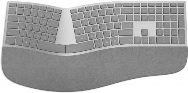 Microsoft Surface Ergonomic Tastatur Bluetooth Grau kabellos Handballenauflage