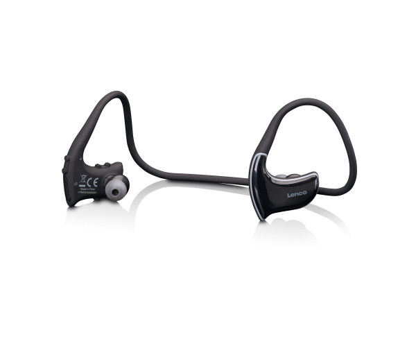 LENCO BTX-750BK Wasserdichtes Bluetooth-In-Ear Headset Schwarz IPX4 microSD