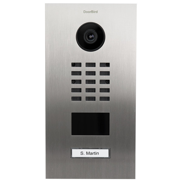 DoorBird D1101V Edelstahl V4A silber Bluetooth WLAN Integriertes Mikrofon