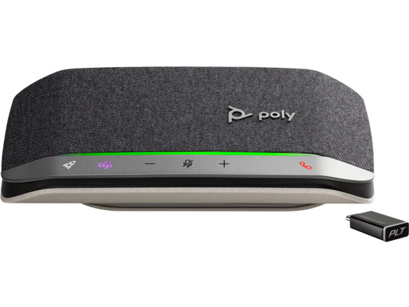 Poly Sync 20+Teams Bluetooth USB-A/C BT Dongle Konferenzlautsprecher 3 Mikrofone