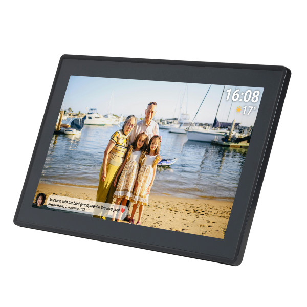 Denver FRAMEO PFF-1515 Bilderrahmen Schwarz Full-HD IPS Touch 16 GB WiFi microSD