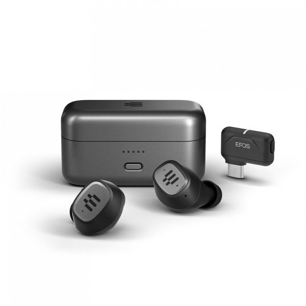 EPOS GTW 270 Hybrid Schwarz In-Ear Bluetooth Headset Ladecase IPX5 Silikon USB-C