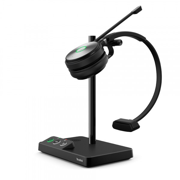 Yealink Headset WH62 Mono UC Schwarz Überkopf DECT USB LED Acoustic Shield-Tech