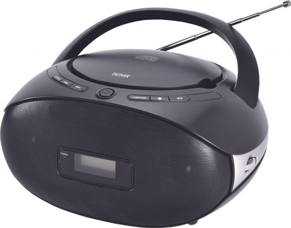 Denver TC-29 FM-Radio Schwarz CD-Player Stereo Lautsprecher MP3 tragbar Antenne
