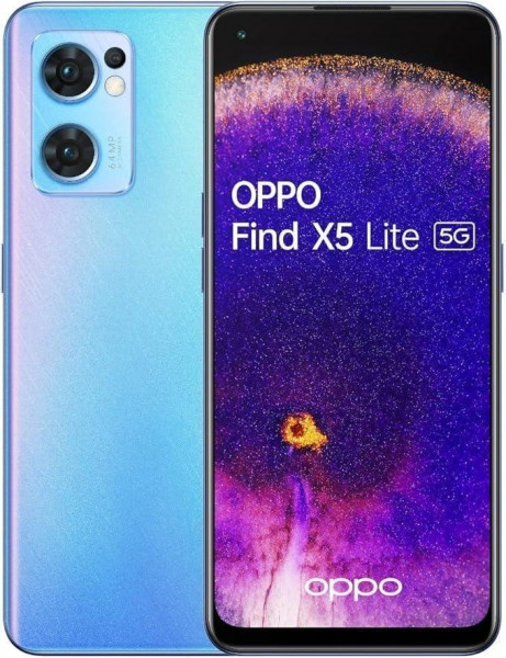 OPPO Find X5 Lite - Startrails Blue Smartphone Android 11 64MP microSD AMOLED