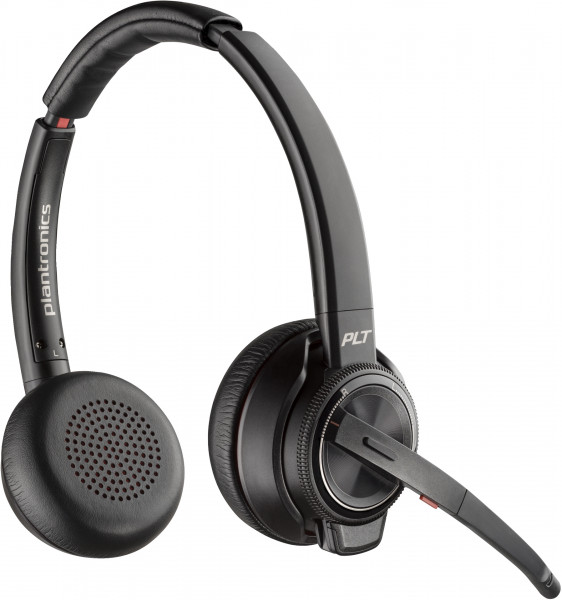 Poly DECT Headset Savi 8220 Office USB-A binaural ANC Schwarz Noise Cancelling