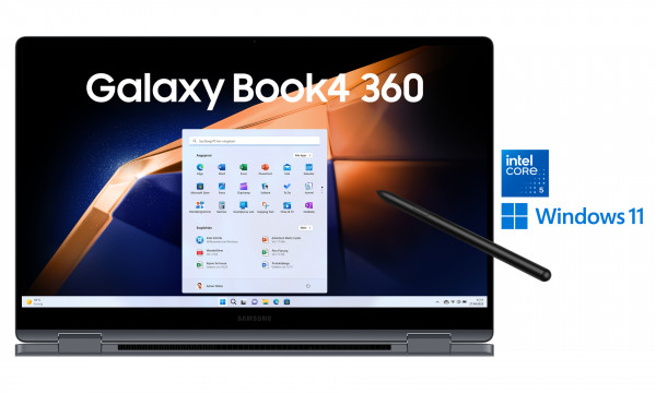 Samsung Galaxy Book4 360 Grau 8 GB/256 GB 15" Windows 11 Home Laptop SSD USB-C