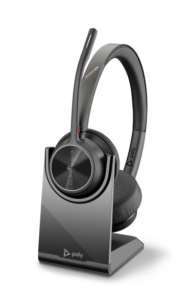 Poly BT Headset Voyager 4320 UC USB-C/A Stand Schwarz Bluetooth NC On-Ear Akku