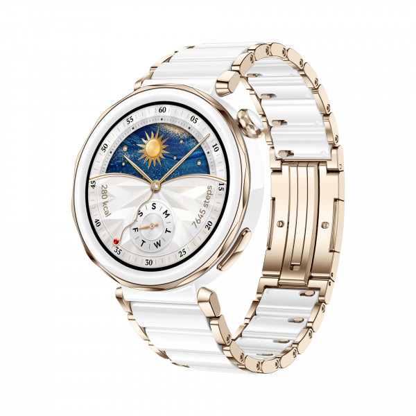 HUAWEI WATCH GT 5 Pro 42 mm 32MB/4GB Weiß 1.32" AMOLED-Display GPS NFC Bluetooth