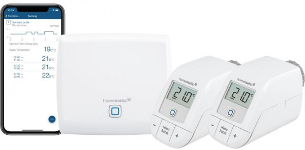 Homematic IP Starter Set Heizungssteuerung Smart Home Weiß BidCoS Alexa Google