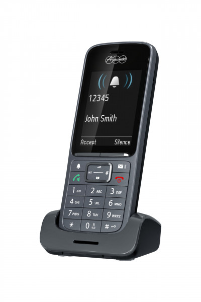 Auerswald COMfortel M-720 Bluetooth Dunkelgrau DECT 2.4"LCD-TFT Display HFP HSP