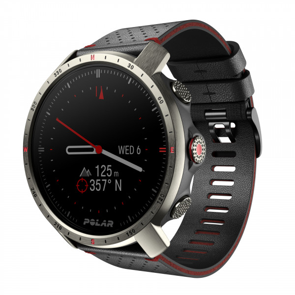 POLAR GRIT X PRO TITAN 30mm Schwarz Premium Outdoor Multisportuhr Bluetooth