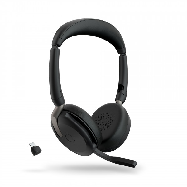 Jabra Evolve2 65 Flex USB-C Schwarz ANC On-Ear binaural Bluetooth Headset 136g