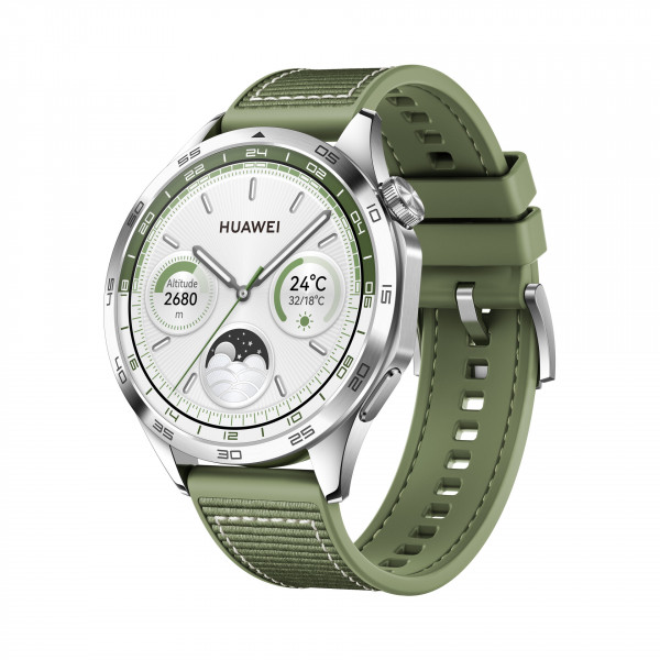 Huawei Watch GT4 46mm Phoinix-B19W Grün 32GB AMOLED GPS WLAN NFC Bluetooth IP68