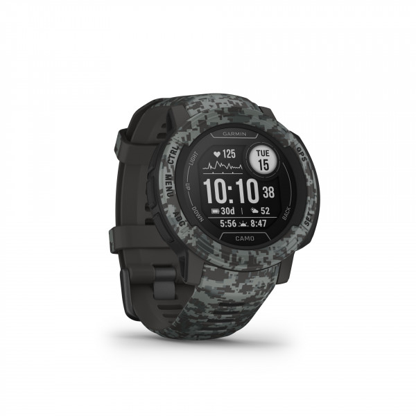 Garmin INSTINCT 2 CAMO EDITION 32GB grau GPS camouflage Smartwatch Uhr 10ATM