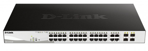 D-Link DGS-1210-24P 24-Port Layer2 PoE Gigabit Smart Managed Switch Schwarz