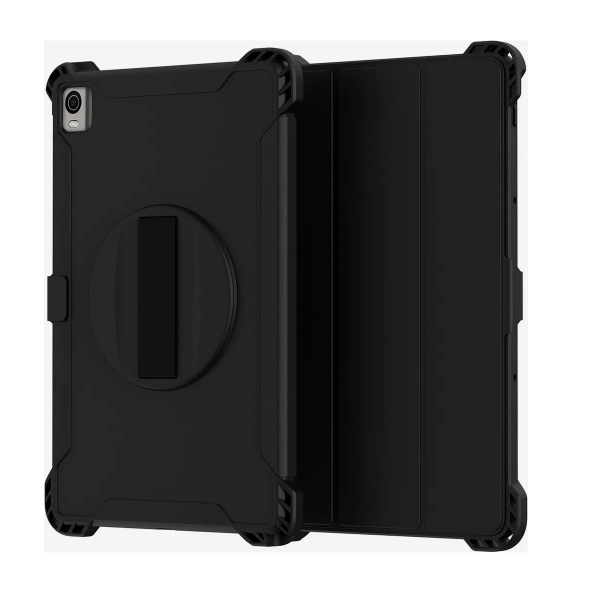 HMD T21 Rugged Grip Cover Schwarz Tablet-Hülle Schutz TPU Klappdeckel stoßfest