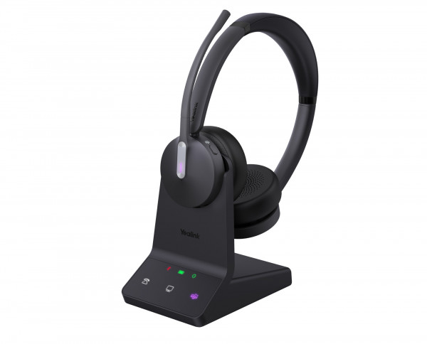 Yealink Headset WH64 Dual Teams Schwarz DECT Bluetooth USB-C Überkopf/On-Ear HFP