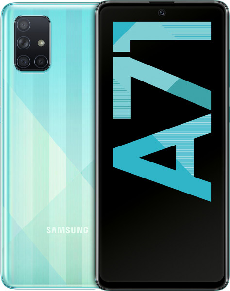 Samsung A715F Galaxy A71 DualSim blau 128GB LTE Android Smartphone 6,7" 64 MPX