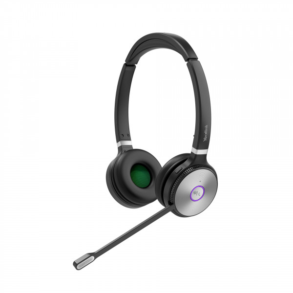 Yealink Headset WHD622 Teams Schwarz USB kabellos Integriertes Mikrofon On-Ear