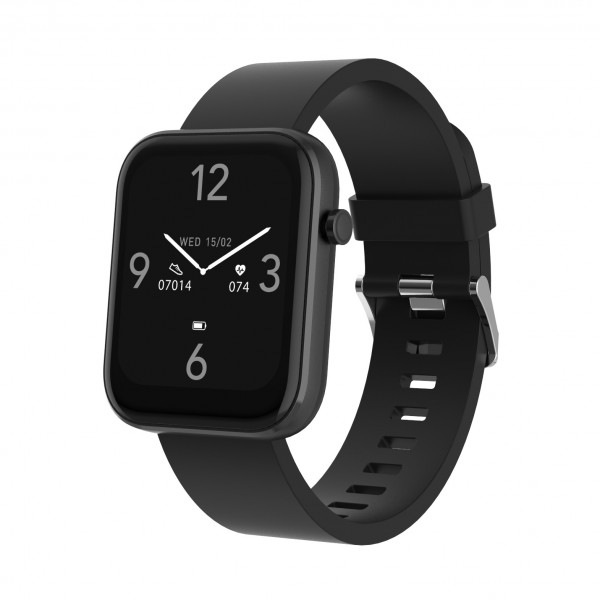 Denver SW-182B Smartwatch schwarz 2 Zoll Bluetooth Fitnessuhr Blutdruckmessung