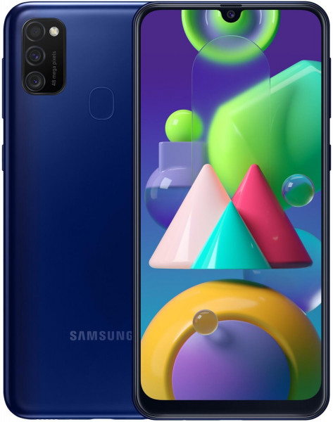 Samsung Galaxy M21 Blue 64 GB LTE Android 6,4" AMOLED 48 MP Triplecam Full HD