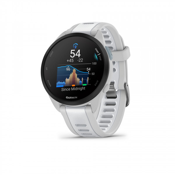 Garmin Forerunner 165 Music Grau Weiß 43 mm AMOLED Display Smartwatch Unisex