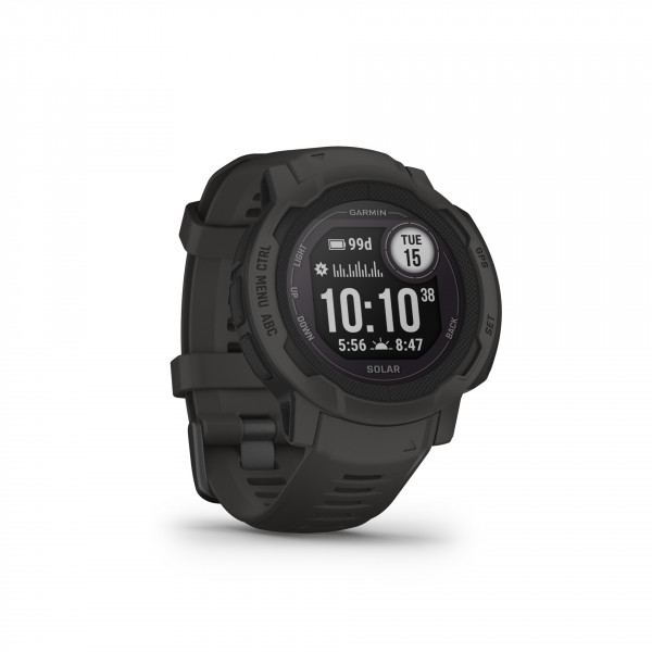 Garmin INSTINCT 2 SOLAR 32 GB Grau Smartwatch Fitnesstracker GPS Unisex 0,9" MIP