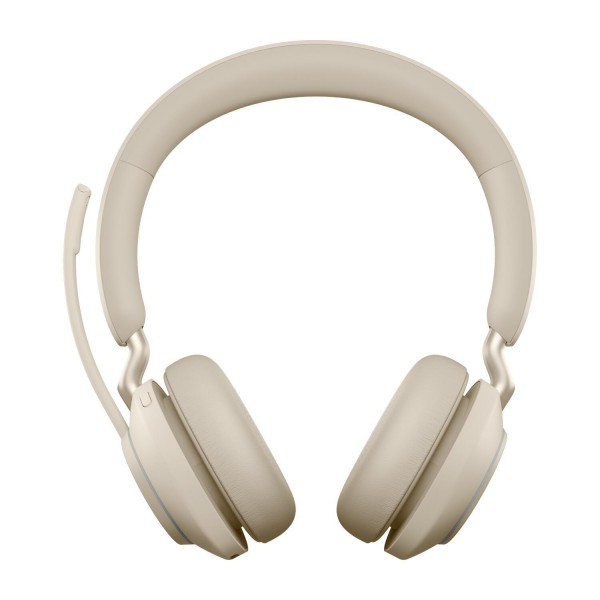 JABRA Evolve2 65 Stereo MS USB-C Bluetooth beige Headset Over-Ear Akku Überkopf
