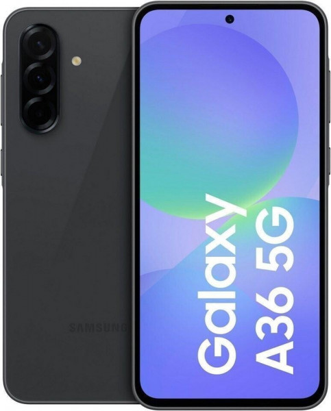 Samsung A366B Galaxy A36 5G 256GB Black USB-C Android 15 Dual-SIM Triple-Cam