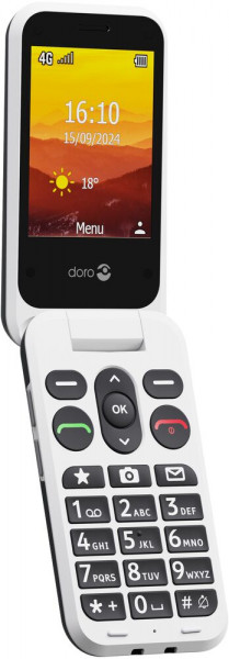 Doro Leva L30 graphit-weiß Mobiltelefon klappbar LTE 64 MB Hörgerätekompatibel