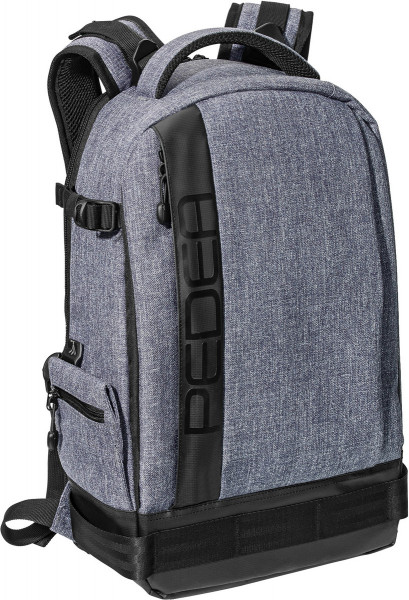 PEDEA Kamerarucksack "Fashion" Grau Tasche Regenschutz Protection Aufbewahrung