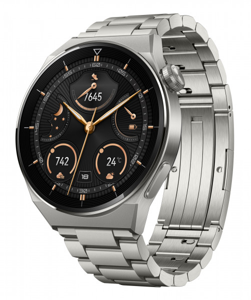 Huawei Watch GT3 Pro Odin-B19M Elite GPS Silber 5ATM 1,43" Smartwatch Bluetooth