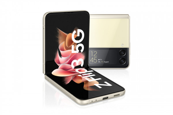Samsung Galaxy Z Flip 3 5G 128GB weiß 6,7 Zoll Android Smartphone 8GB RAM 12MP