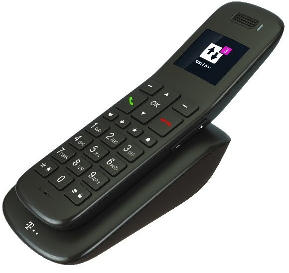 Telekom Speedphone 32 DECT Telefon braun 2 Zoll Farbdisplay HD Voice schnurlos