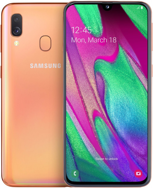Samsung A405F Galaxy A40 DualSim coral 64GB LTE Android Smartphone 5,9" 16 MPX