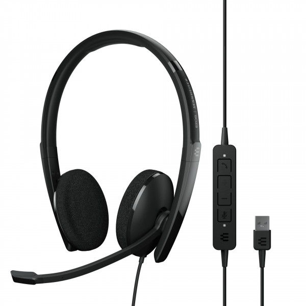 EPOS ADAPT 160 On-Ear Büroheadset schwarz USB-A Noise Cancelling kabelgebunden