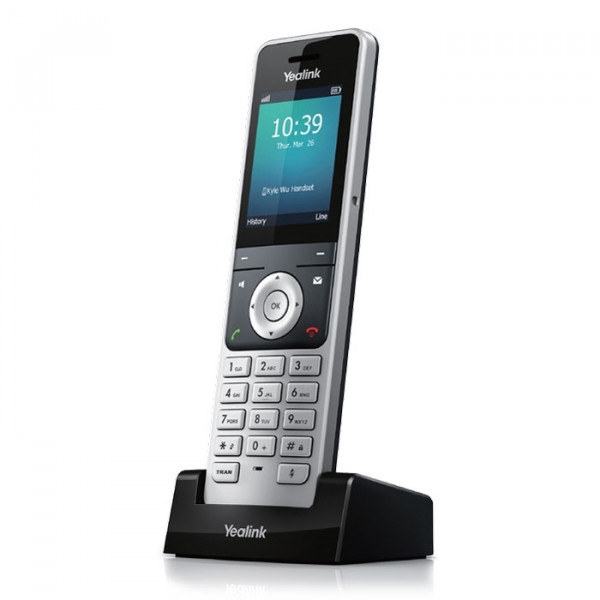 Yealink W56H DECT Mobilteil Grau/Schwarz 2,4Zoll Farbdisplay Schnellladefunktion
