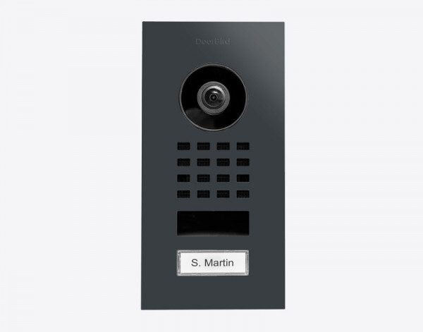 DoorBird D1101V IP Video Türstation Anthrazit Unterputz RAL 7016 IP65 180° HDTV