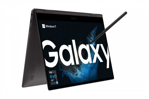 Samsung Galaxy Book2 Pro 360 256GB Grau WLAN Win 11 Home Notebook 13,3" OLED i7