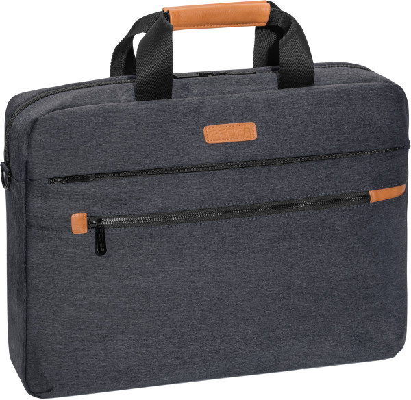 PEDEA Notebooktasche ELEGANCE Pro Grau 17,3"/43,9cm Laptop Schutz Schultergurt