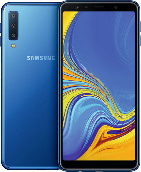 Samsung A750F Galaxy A7 2018 DualSim blau 64GB LTE Android Smartphone 6" 24MPX
