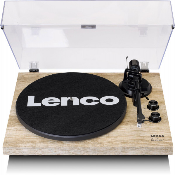 LENCO LBT-188 Bluetooth Plattenspieler Braun Holz Riemenantrieb USB 33/45 U/min