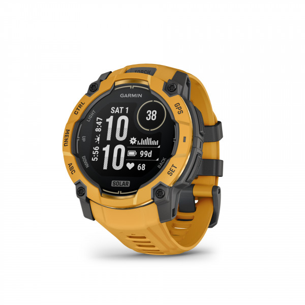Garmin Instinct 3 Solar 50mm 128MB Orange BT Smartwatch 1.3" MIP GPS 423mAh