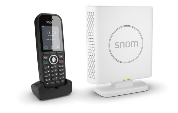 Snom m430 IP-DECT Basisstation und Mobilteil Weiß/Schwarz M400+M30 LCD-TFT OTA