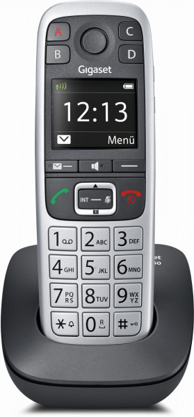 Gigaset E560 platin DECT-Telefon schnurlos TFT-Display 150 Einträge