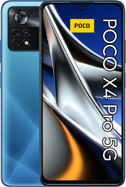 Xiaomi Poco X4 Pro 128GB 5G Blau Android Smartphone 6,67" AMOLED 108MP 6GB RAM