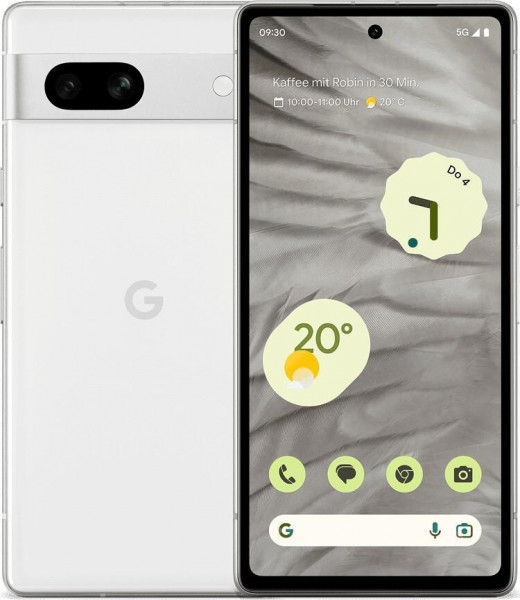 Google Pixel 7a Weiß 128 GB 6,1" Android 13 DualSIM 64 MP Dual-Kamera NFC USB-C