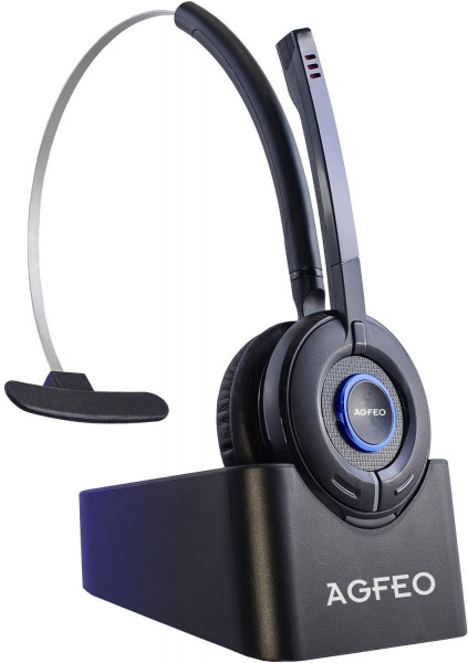 Agfeo 6101543 Audio Headset für DECT Telefon Schwarz monaural Überkopf kabellos