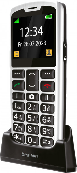Bea-fon SL260 LTE Silber Mobiltelefon Senioren LCD SOS-Taste USB-C Bluetooth